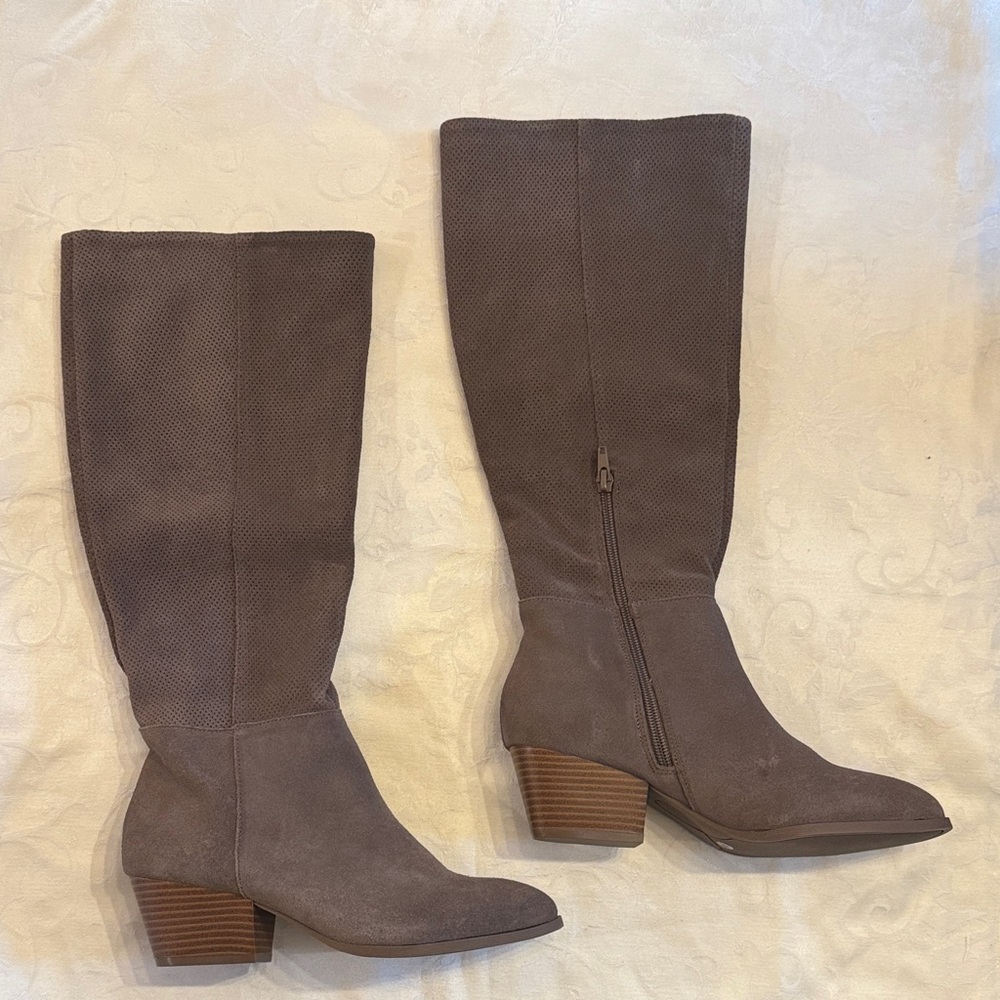 Style & Co. Taupe Heeled Boots